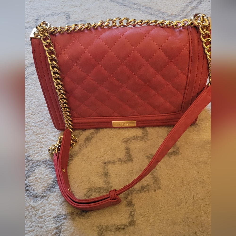 BCBG MAXAZRIA Pink Paris Quilted Cross Body Bag